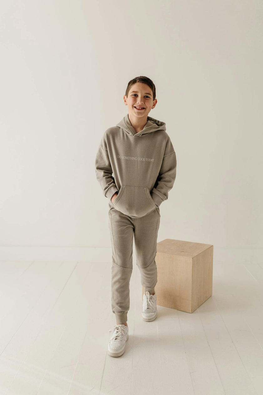 Boys Fleece Hoodie in Do Something Cool Today