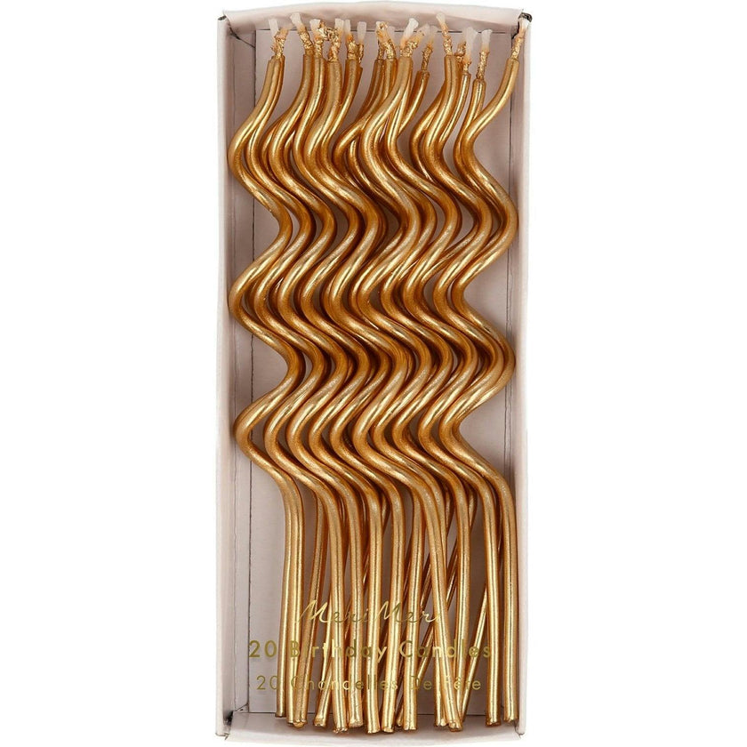 Gold Swirly Candles