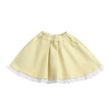 Light Yellow Ruffle Skirt Set