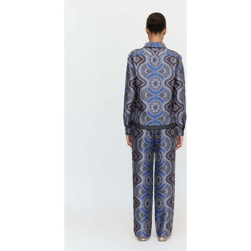 The Liv Top - Brown Cobalt Medallion