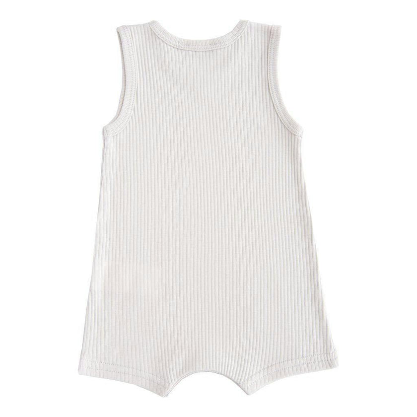 Grey Fog Sleeveless Modal Shortie