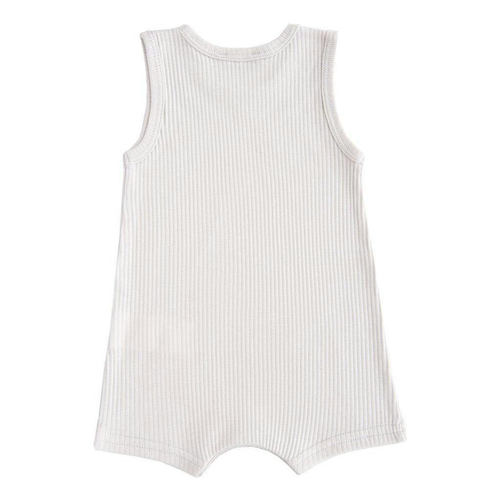Grey Fog Sleeveless Modal Shortie