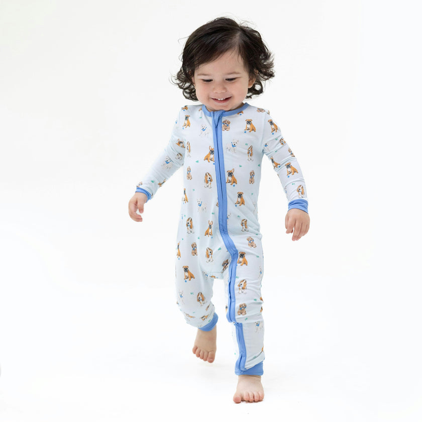 Bestie Dogs Blue - Convertible Romper