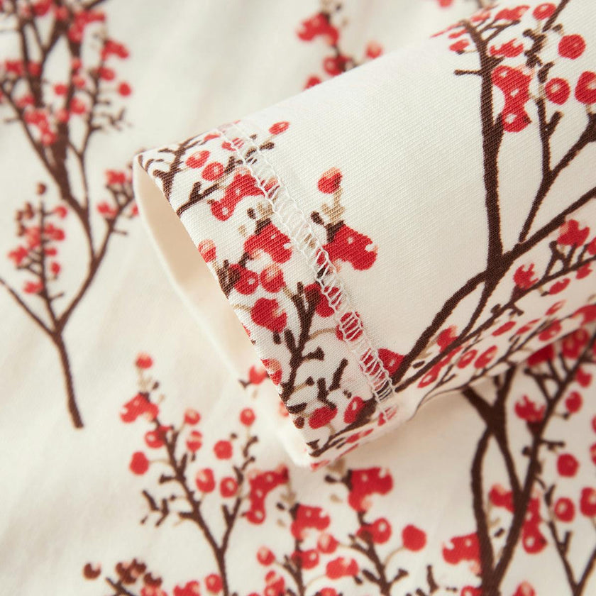 Winterberry Cotton Stretch Collar Long Sleeve Jumpsuit