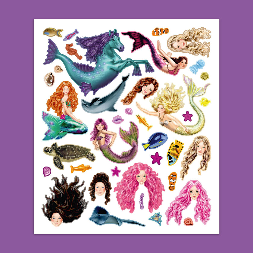 Panorama Sticker Book: Elves & Mermaids