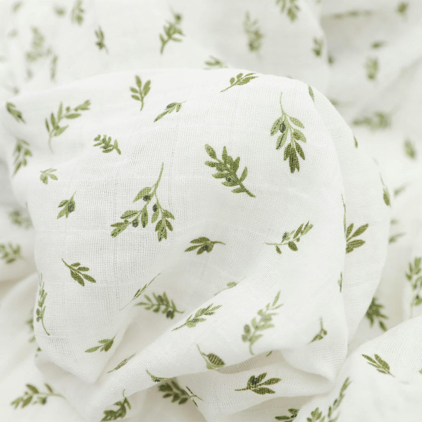 Organic Cotton Muslin Swaddle Blanket 2 Pack - Yellow Roses