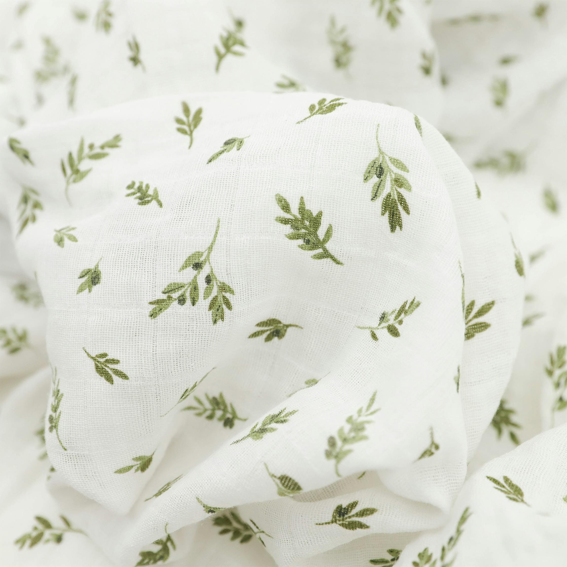 Organic Cotton Muslin Swaddle Blanket 2 Pack - Yellow Roses