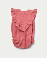 Lucy Baby Bubble Romper - Peony