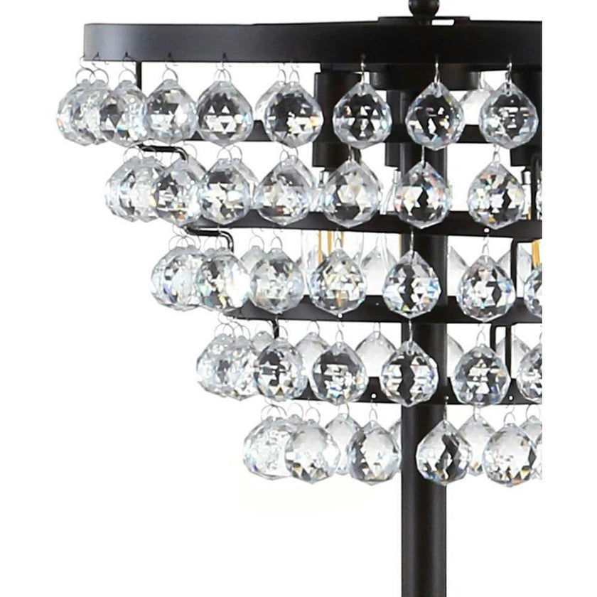Jemma 60" Crystal/Metal LED Floor Lamp