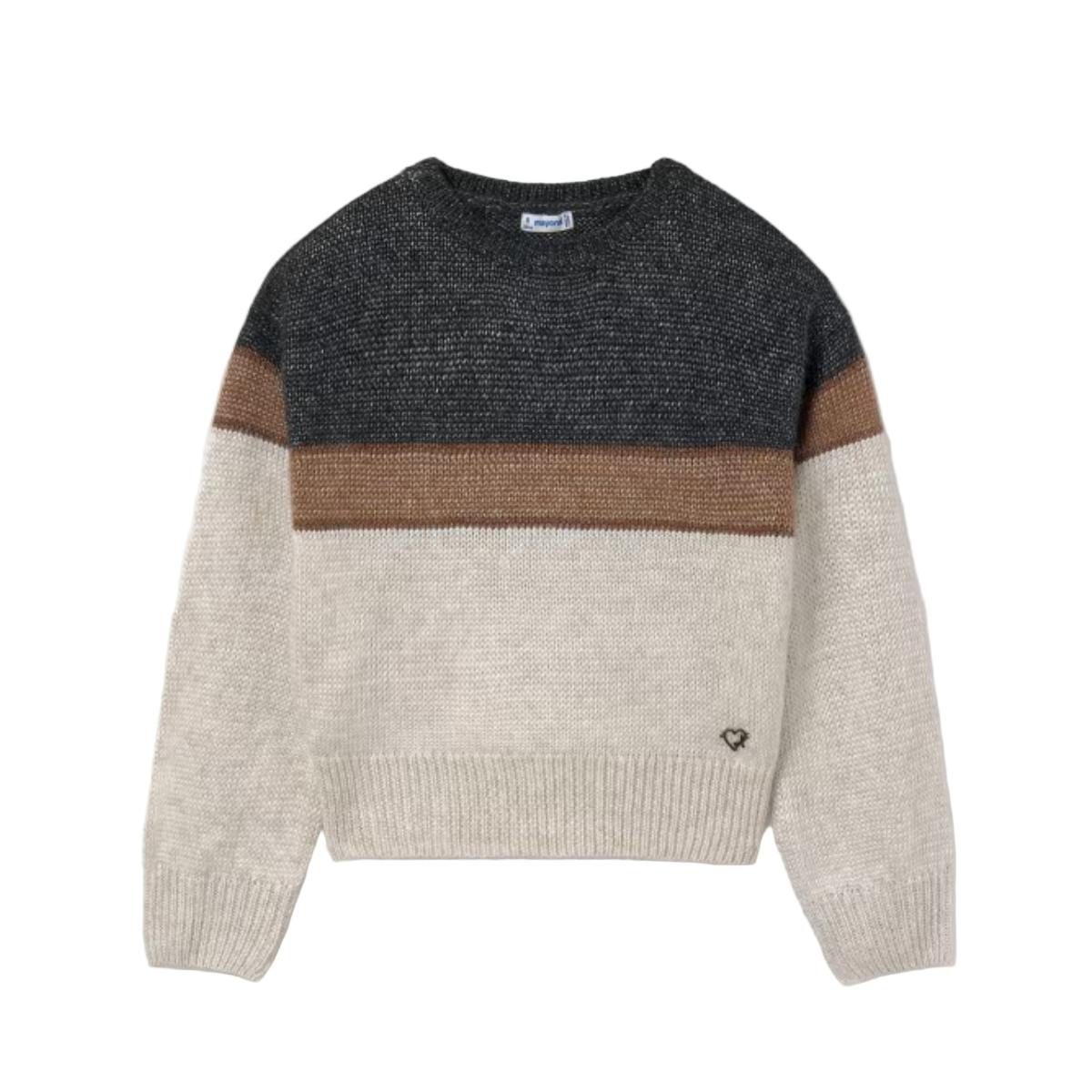 Girl Color Block Sweater