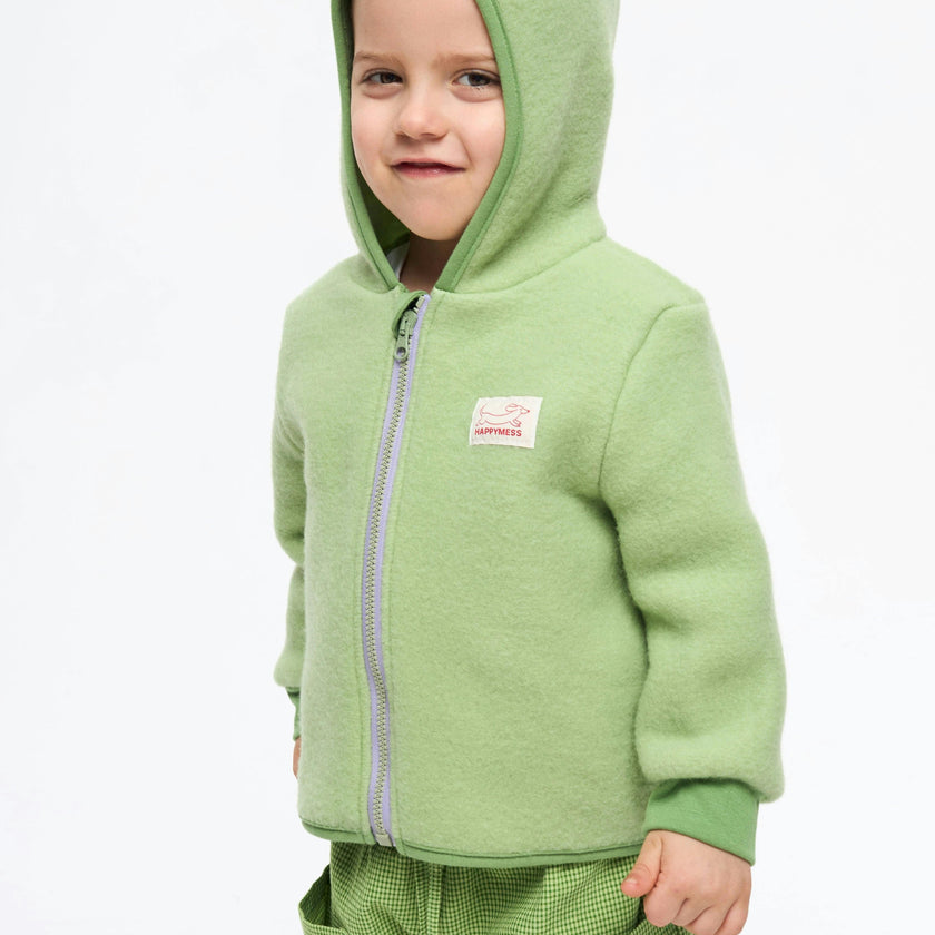 children's wool jacket - green pea