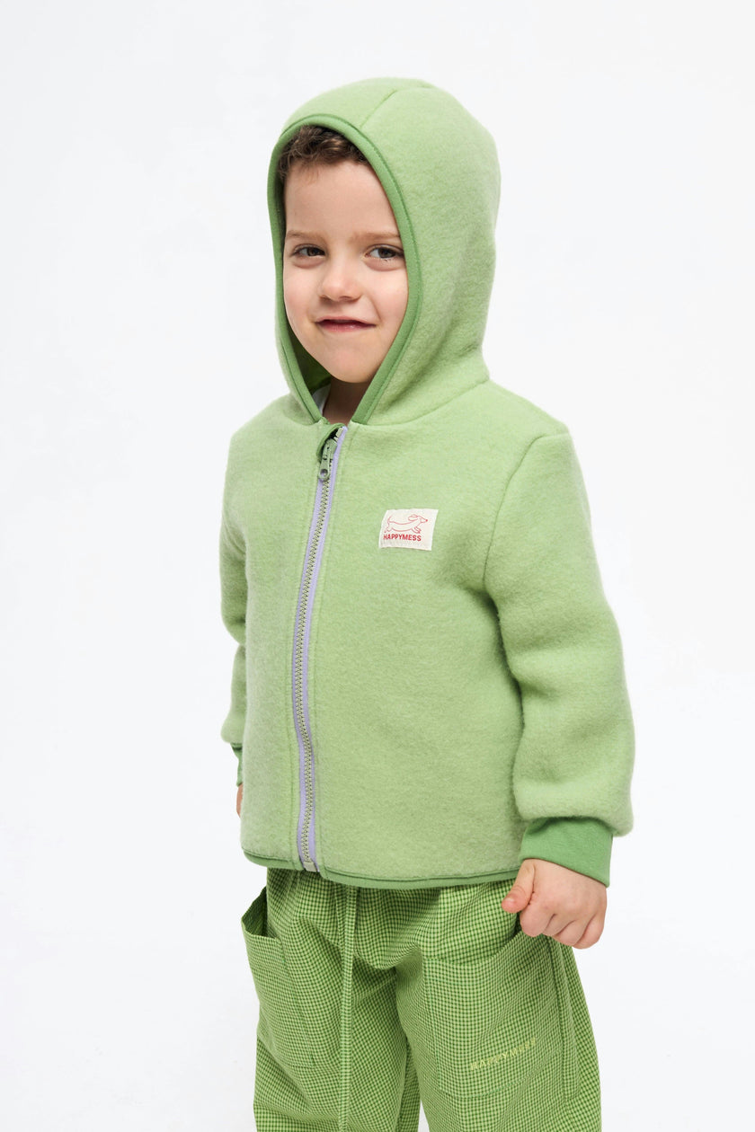 children's wool jacket - green pea