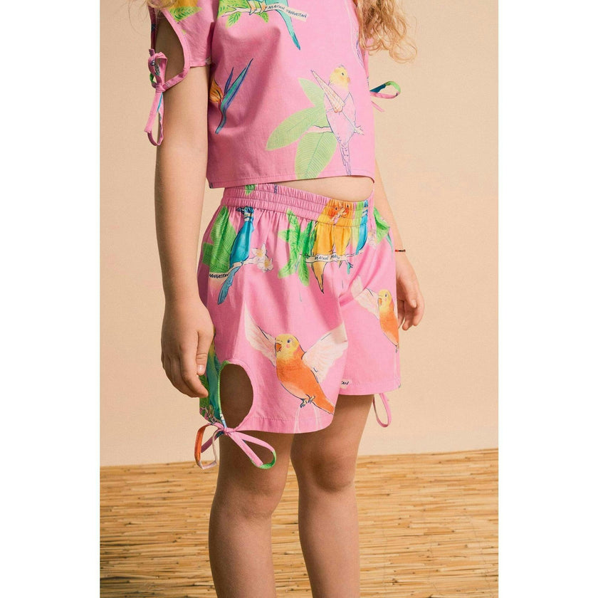 BIRDS SHORTS PINK