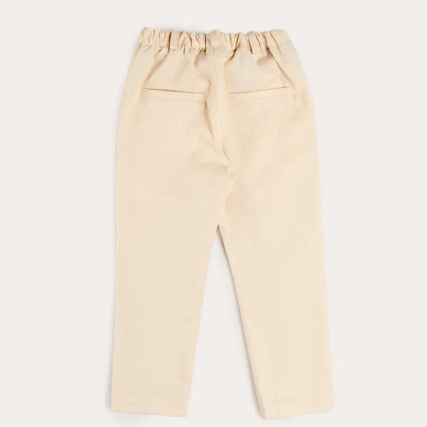 Elasticated Waist Trousers in Cream (18mths-5yrs)