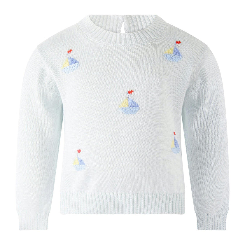 Pima Crochet Sailboat Knit Set