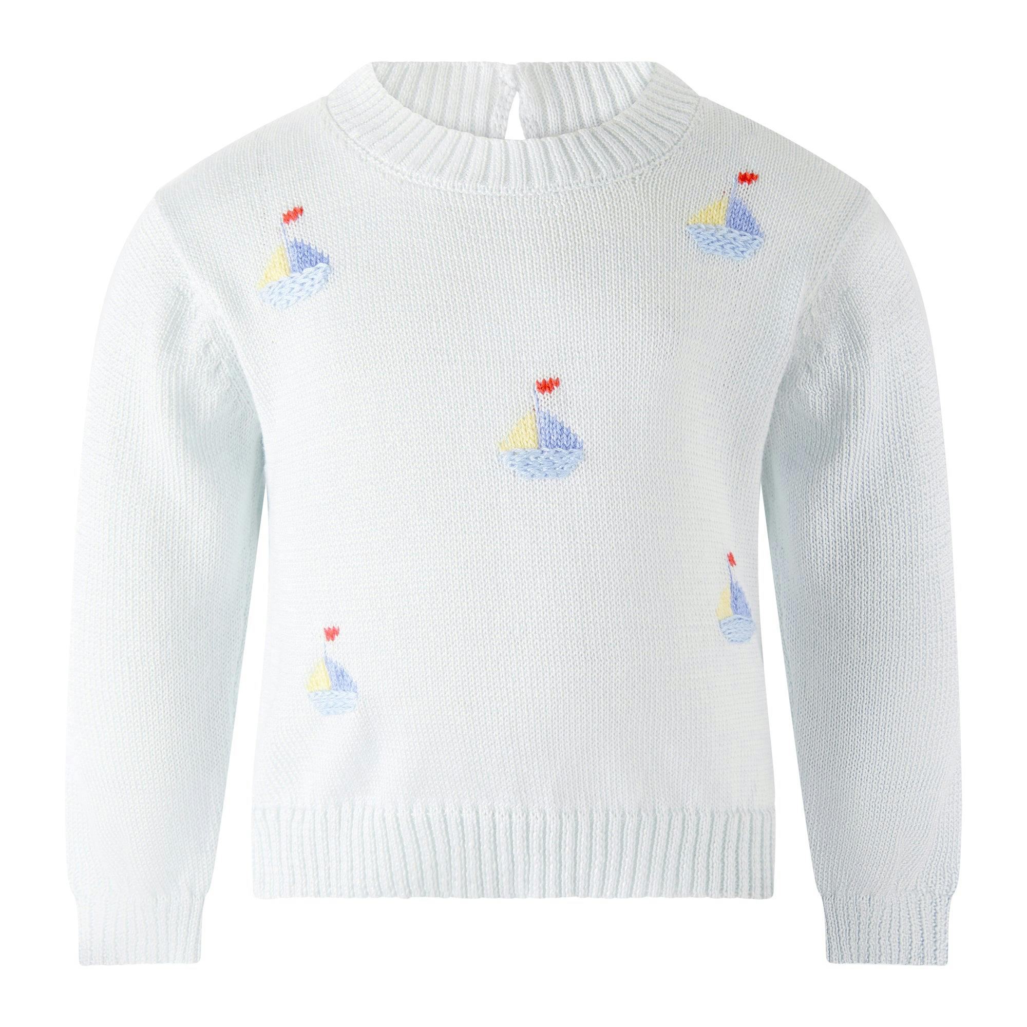 Pima Crochet Sailboat Knit Set