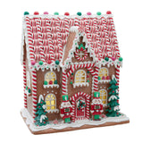 Kurt Adler 14-Inch Battery Operated Candy Stripe Gingerbread House