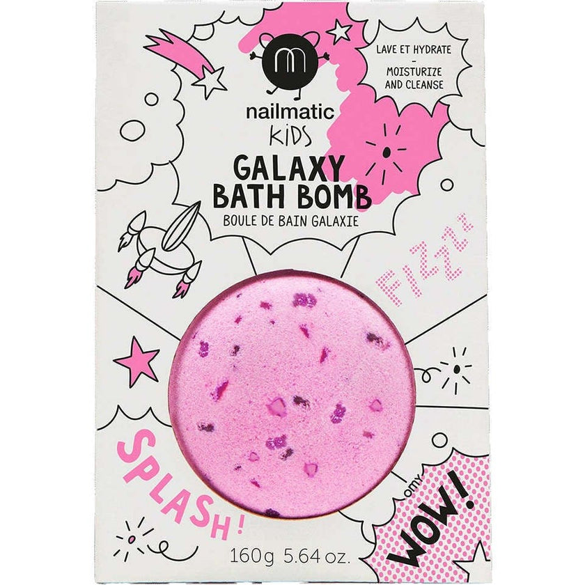 Bath Bomb for Kids GALAXY COSMIC Pink Purple Dots