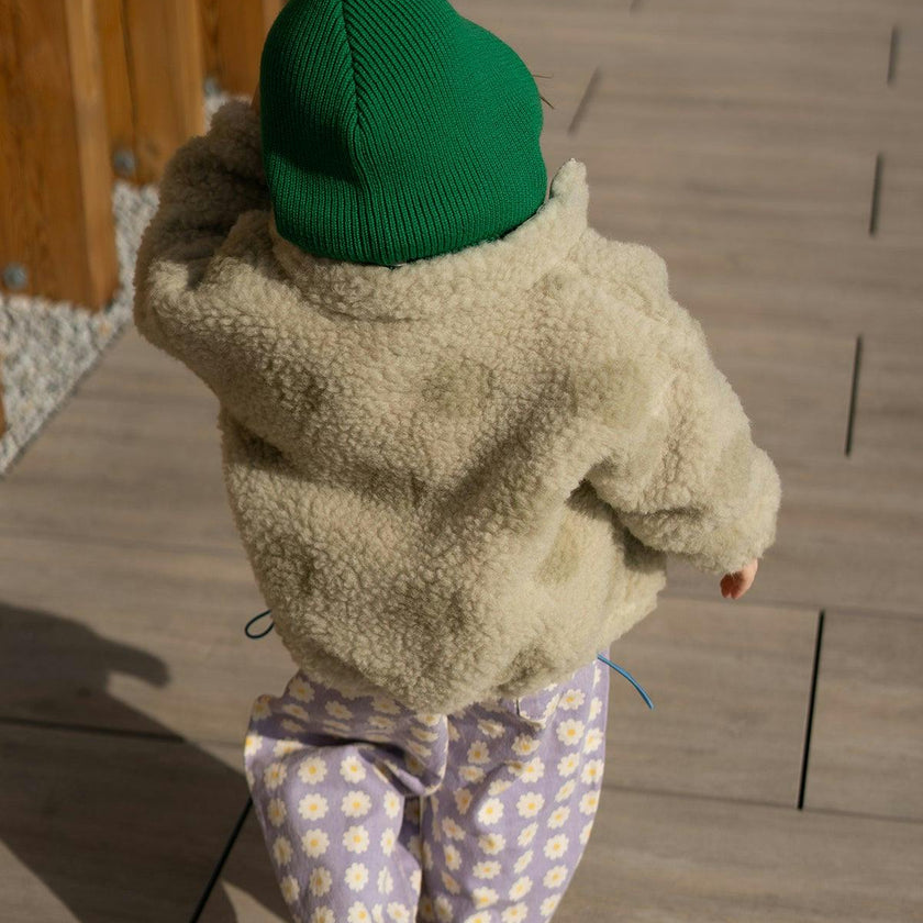 children's merino wool bomber jacket - polka dots