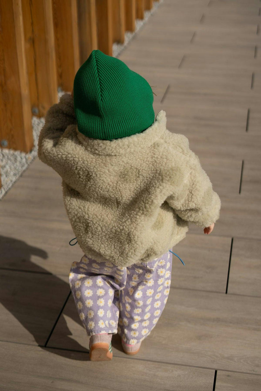 children's merino wool bomber jacket - polka dots