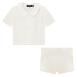 Woven Double Breasted 2Pc Set