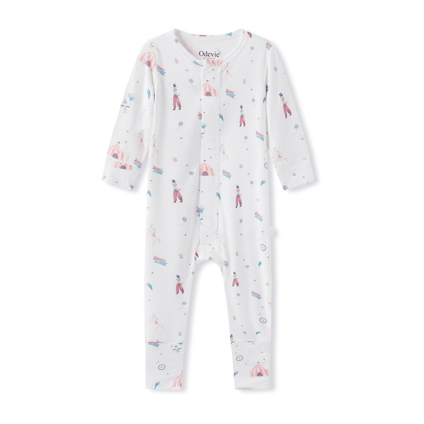 Bamboo Magnetic Footie Pajama - Le Cirque