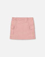 Corduroy Skirt with Cargo Pockets