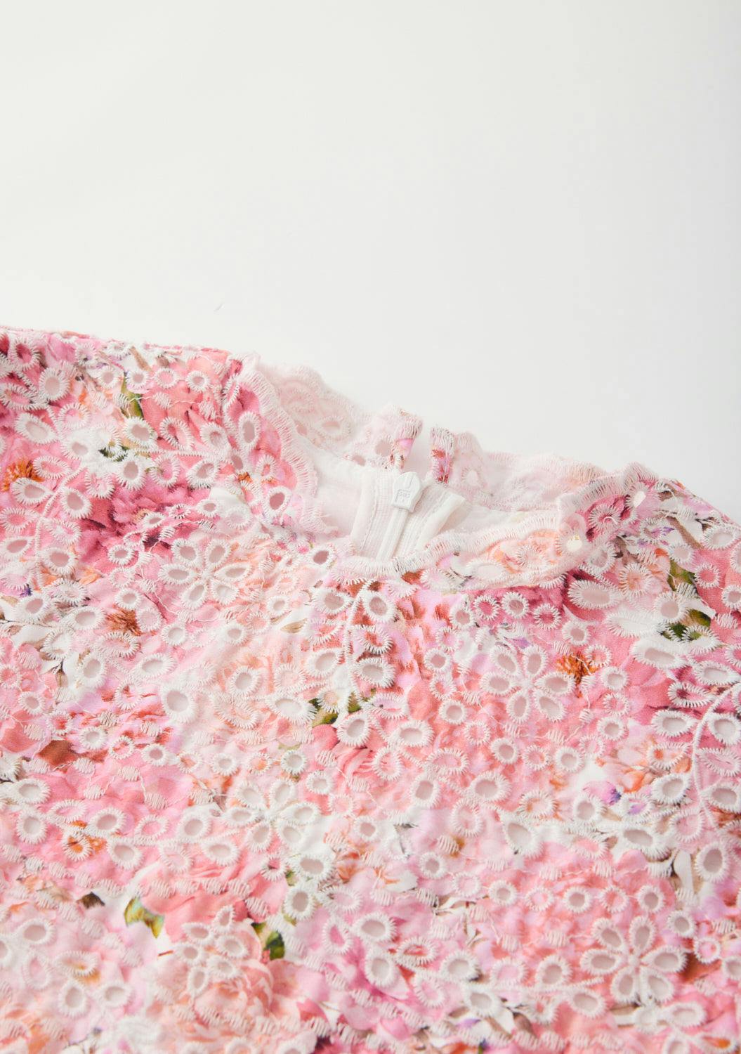 Julietta Cotton Embroidered Mini Dress