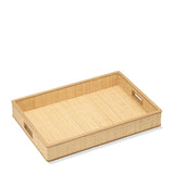Colette Cane Tray with Wood Tray