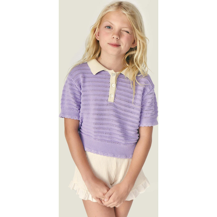 Mipounet SS26 Clémence, Polo (lilac)