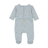 Plush Print Footie & Hat Set