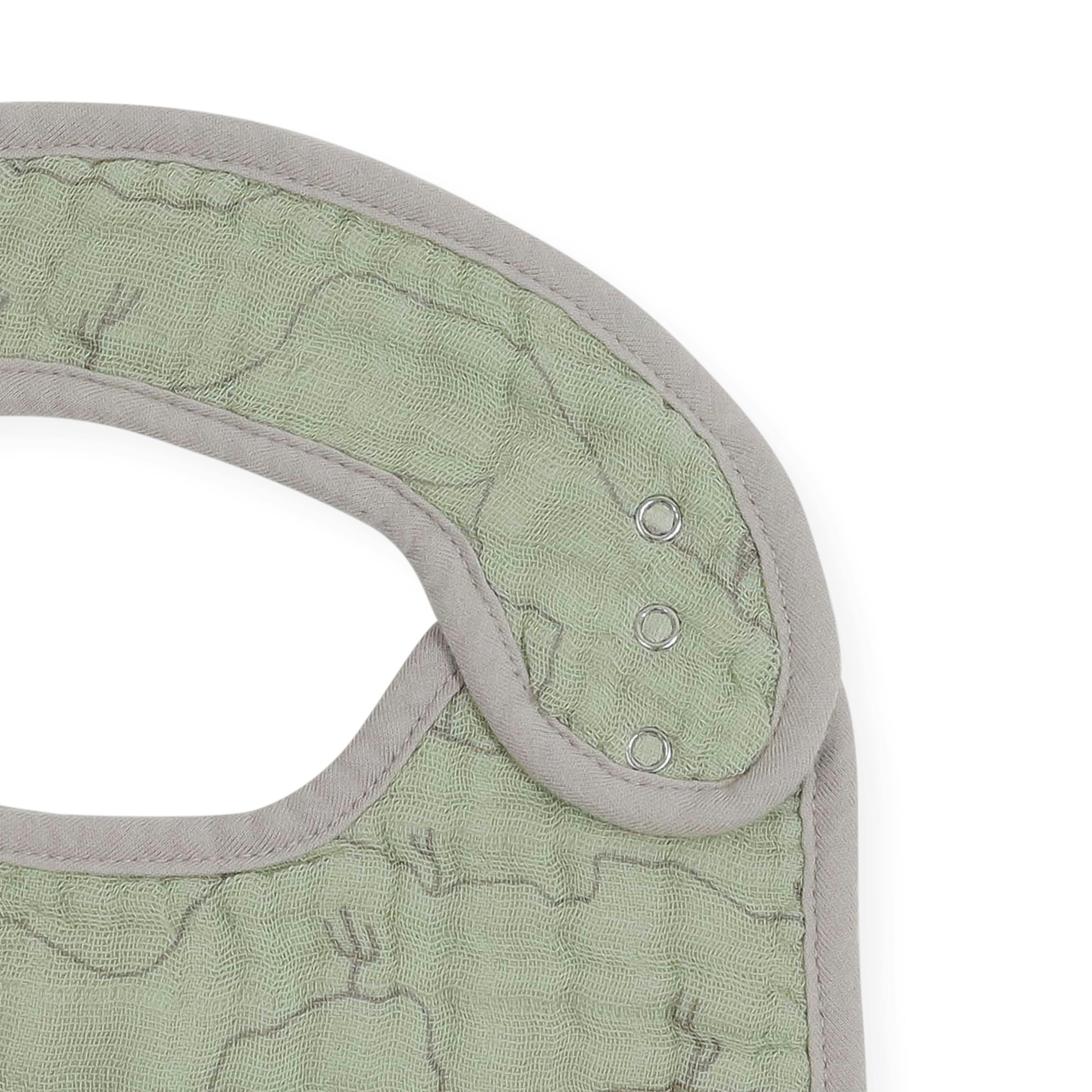 Cotton Muslin Classic Bib 3 Pack - Adobe Checker