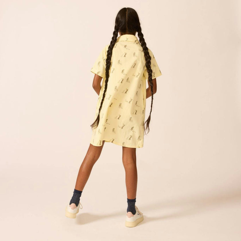 Shirtdress in Pale Yellow Duet