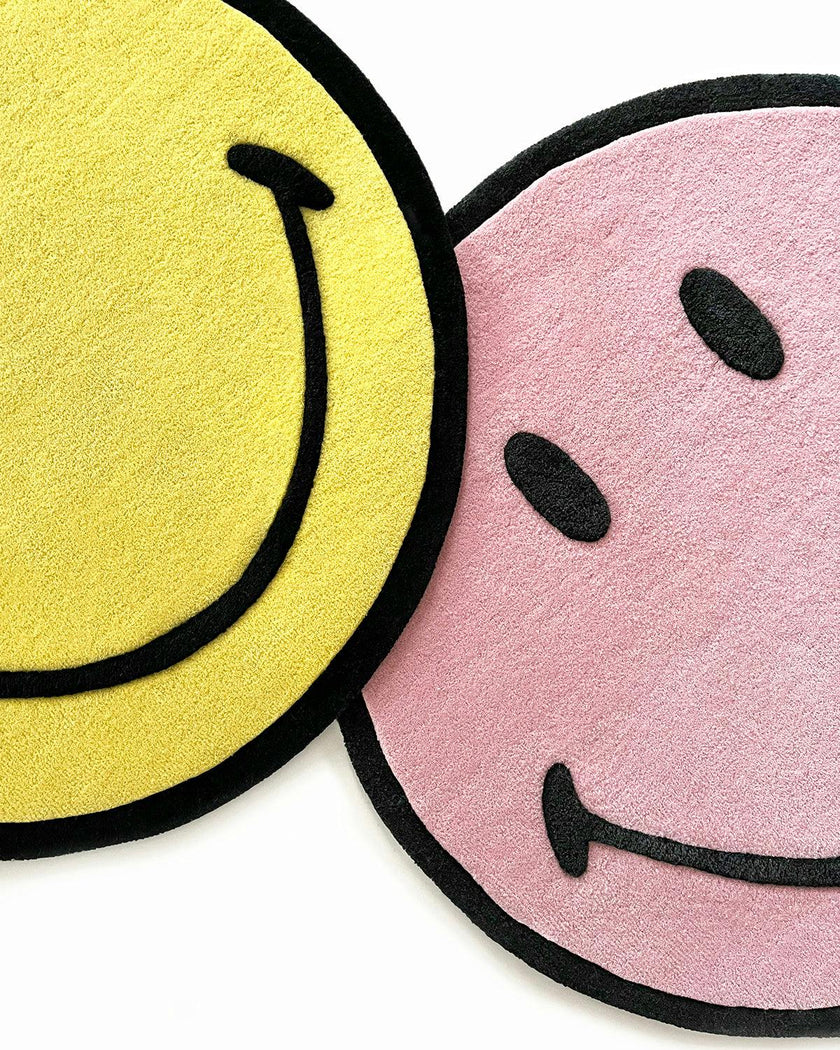 Round Smiley Rug