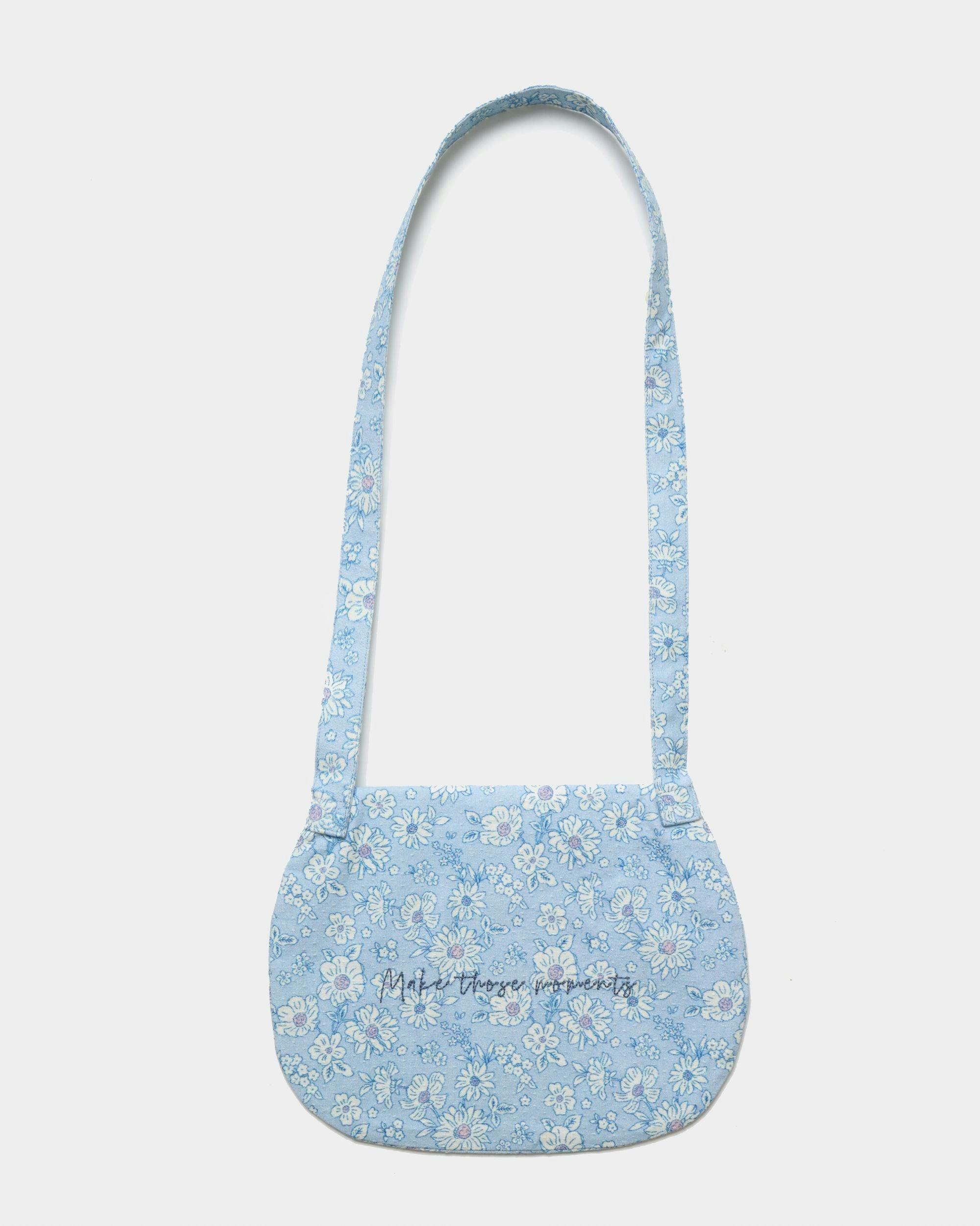Hudson Purse - Tonal Floral Blue