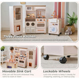 Teamson Kids Little Chef Savannah Wooden Play Kitchen with 21 Accessories