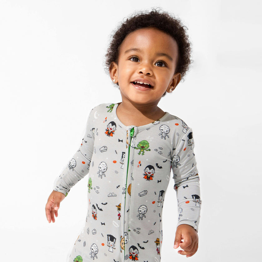 Little Monsters Bamboo Convertible Footie