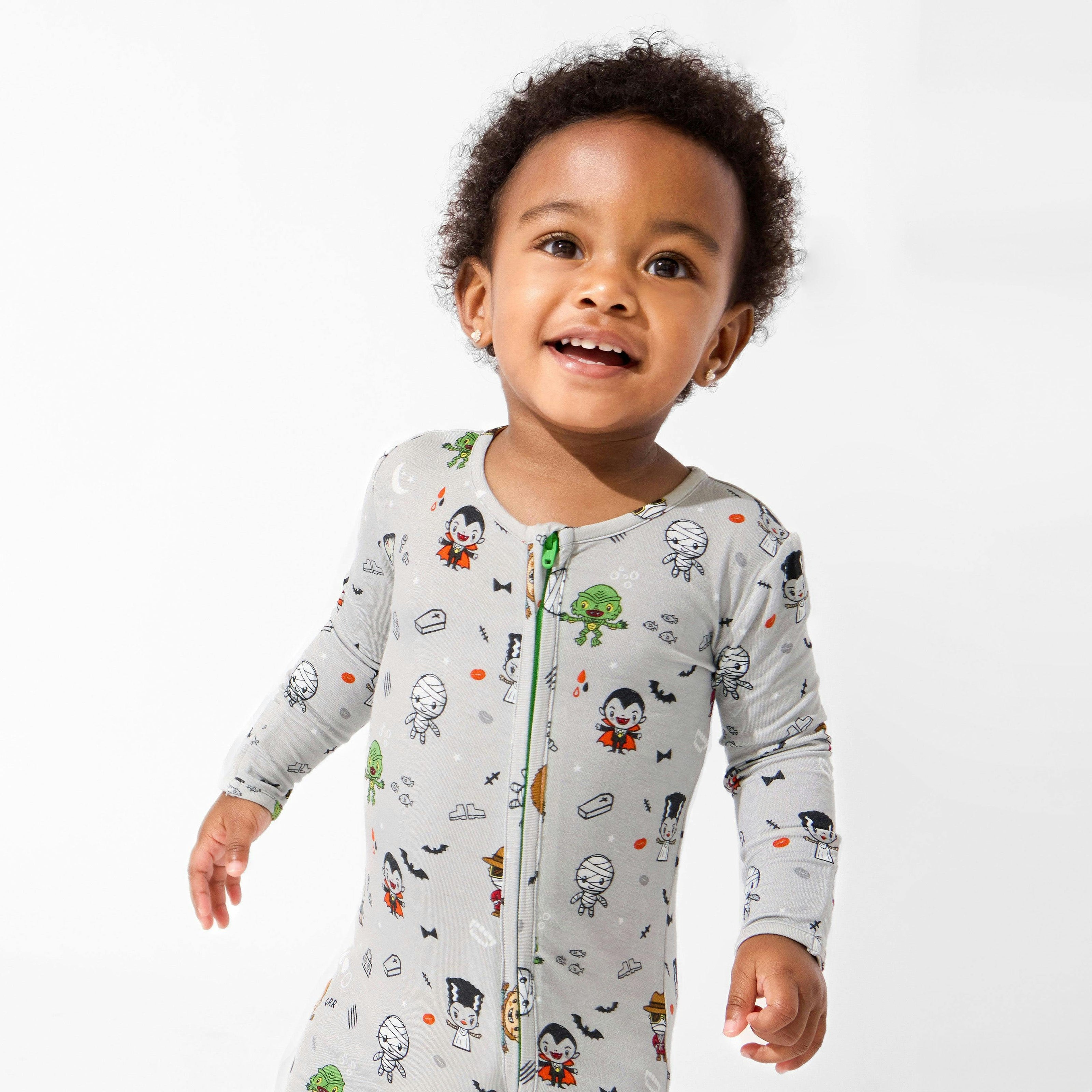 Little Monsters Bamboo Convertible Footie