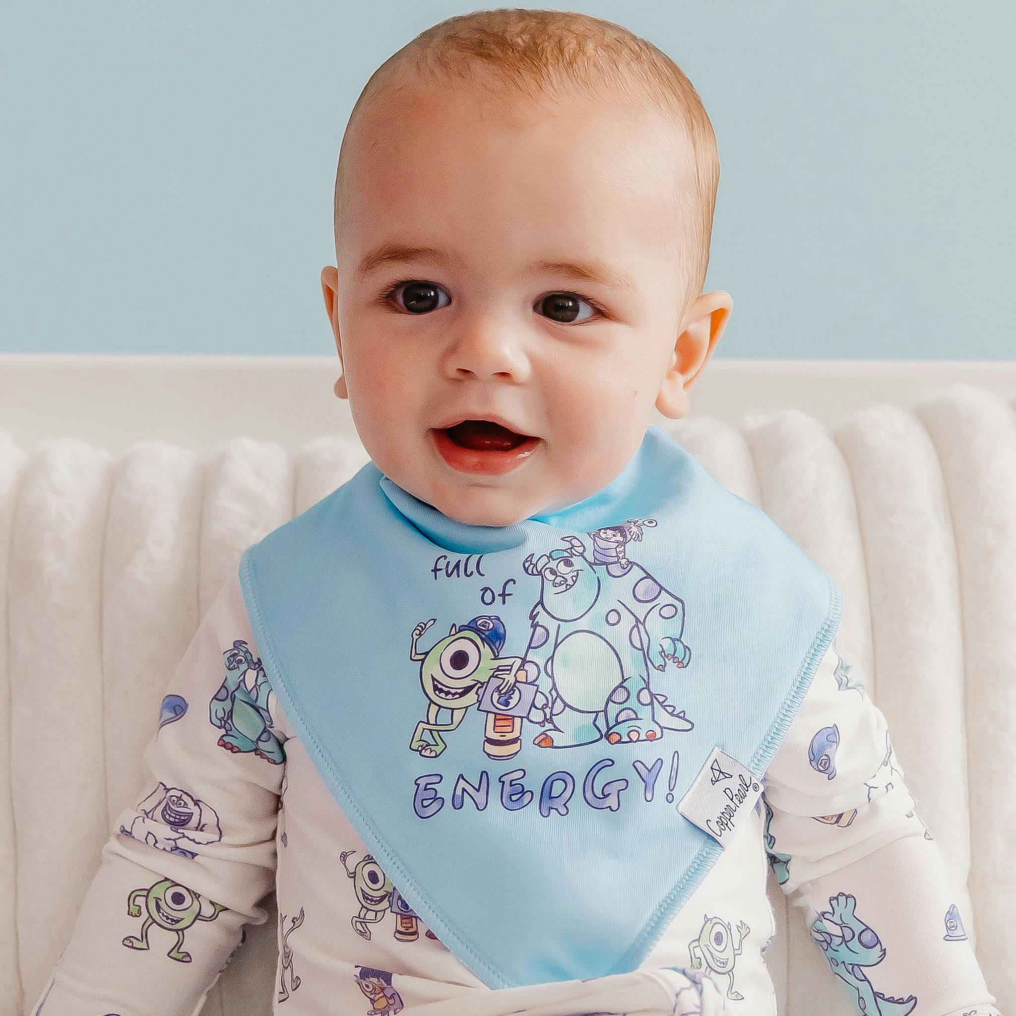 4 Pack Baby Bandana Bibs - Monsters, Inc. Medley
