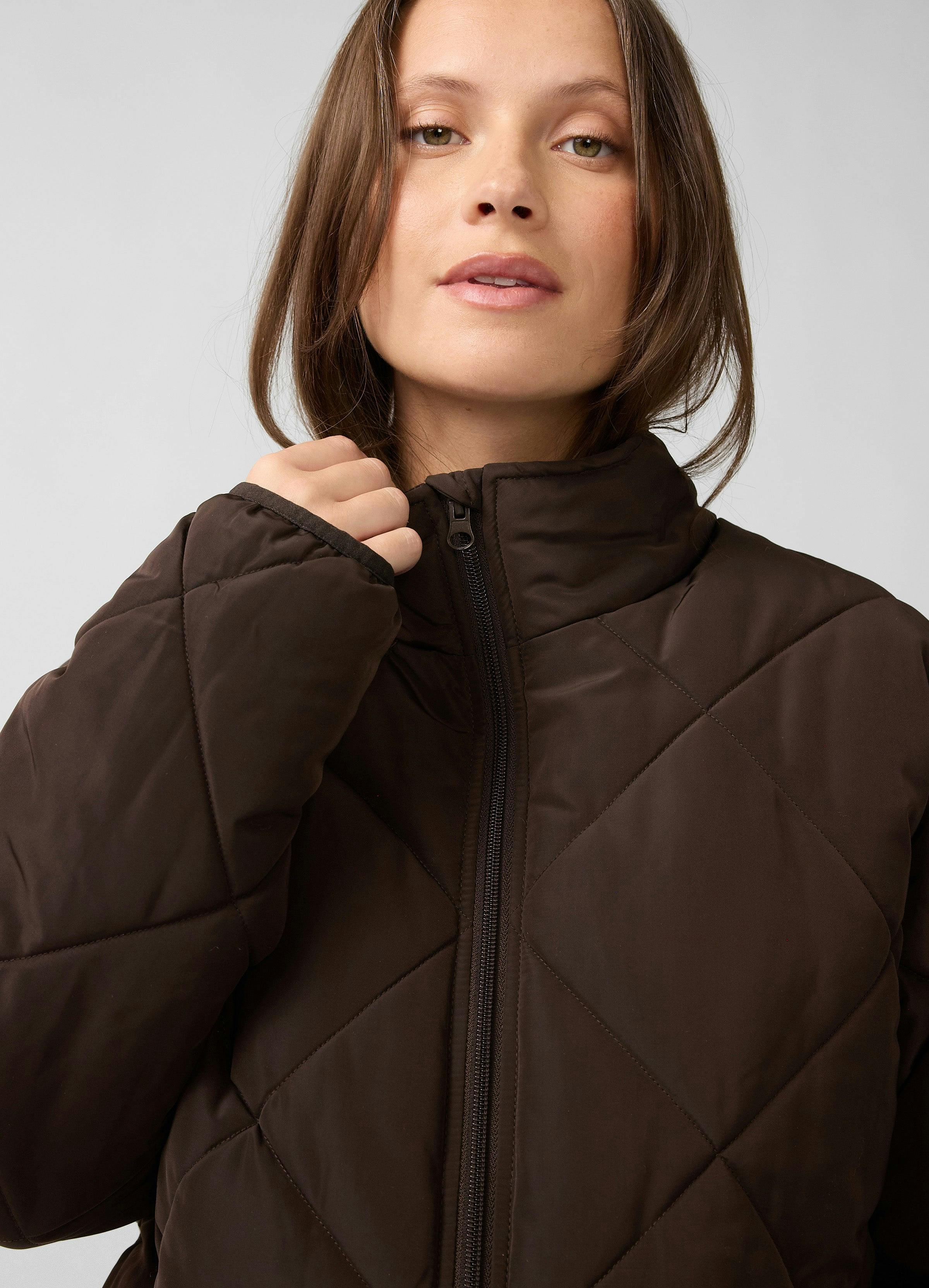 Expandable Raglan Sleeve Maternity Puffer Jacket