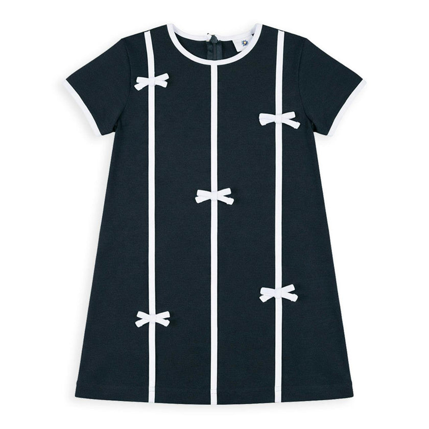 Knit Dress with Bows