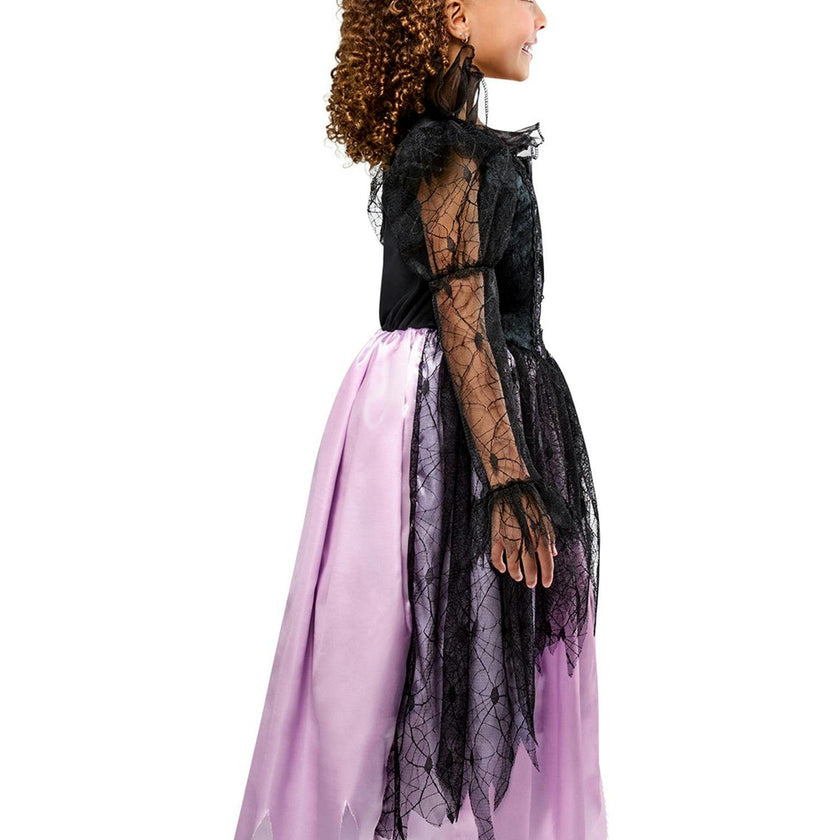 Girls' Purple and Black Gothic Queen Costume