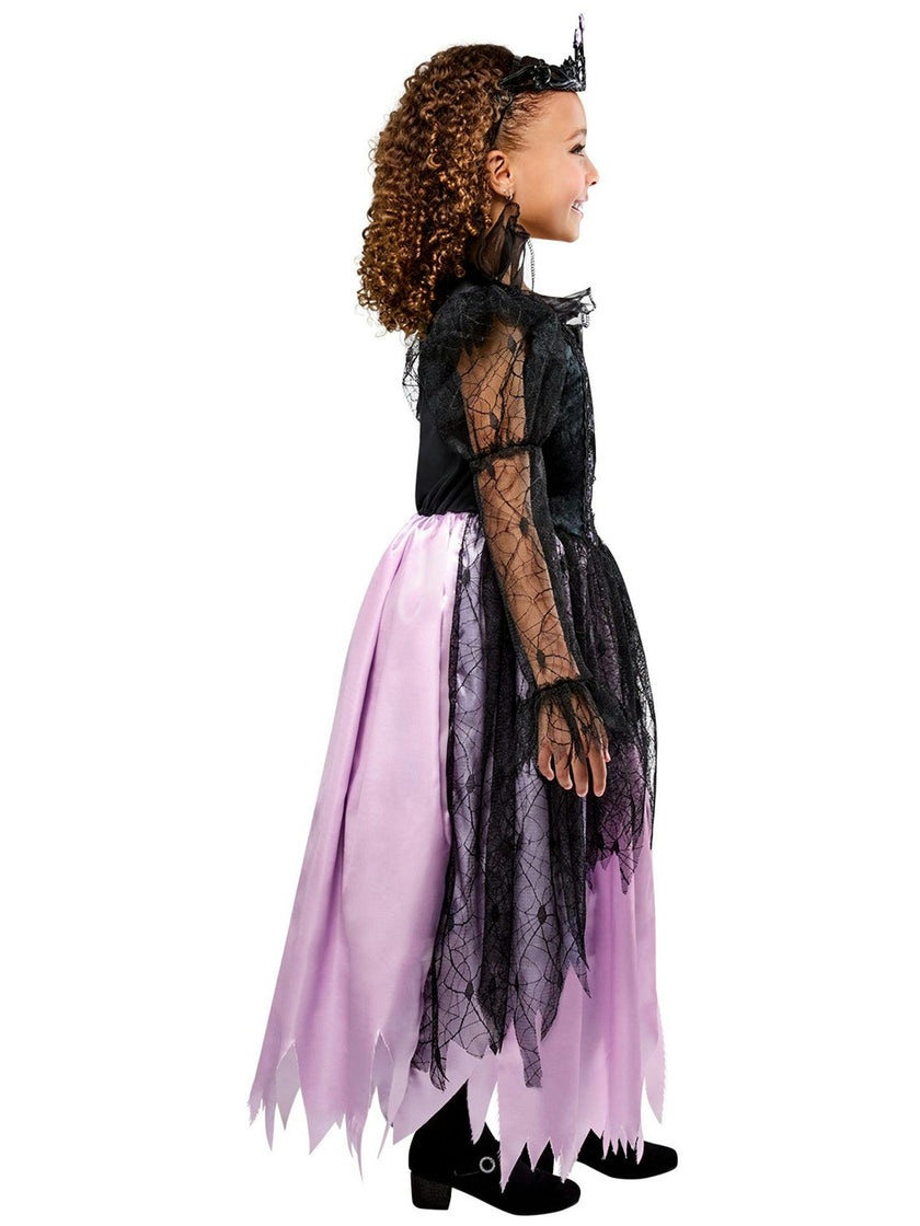 Girls' Purple and Black Gothic Queen Costume