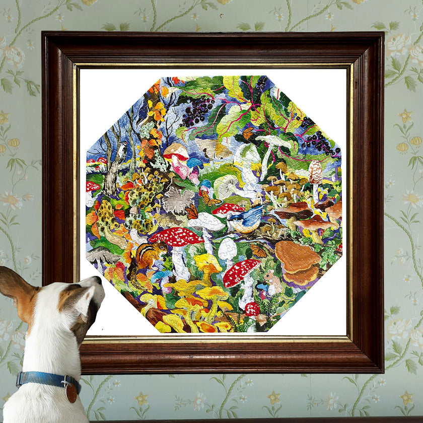 Piece&Love: Poisonous Mushrooms - 500 pc Octagonal Puzzle