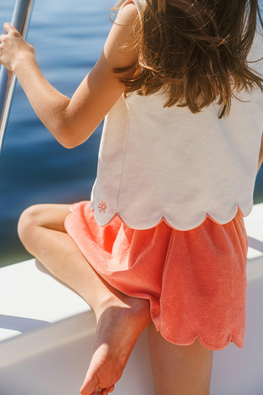 girls sofia scallop skort