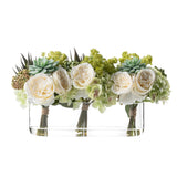 Clare Bouquet Arrangment In Glass Vase