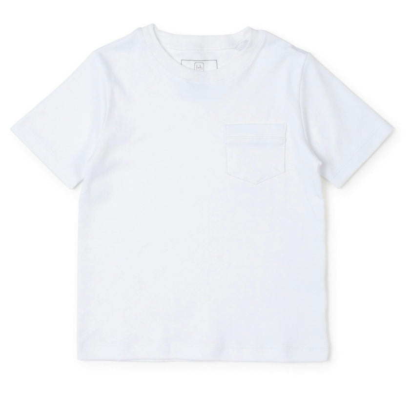 Charles Men's Shortsleeve Pocket Tshirt White