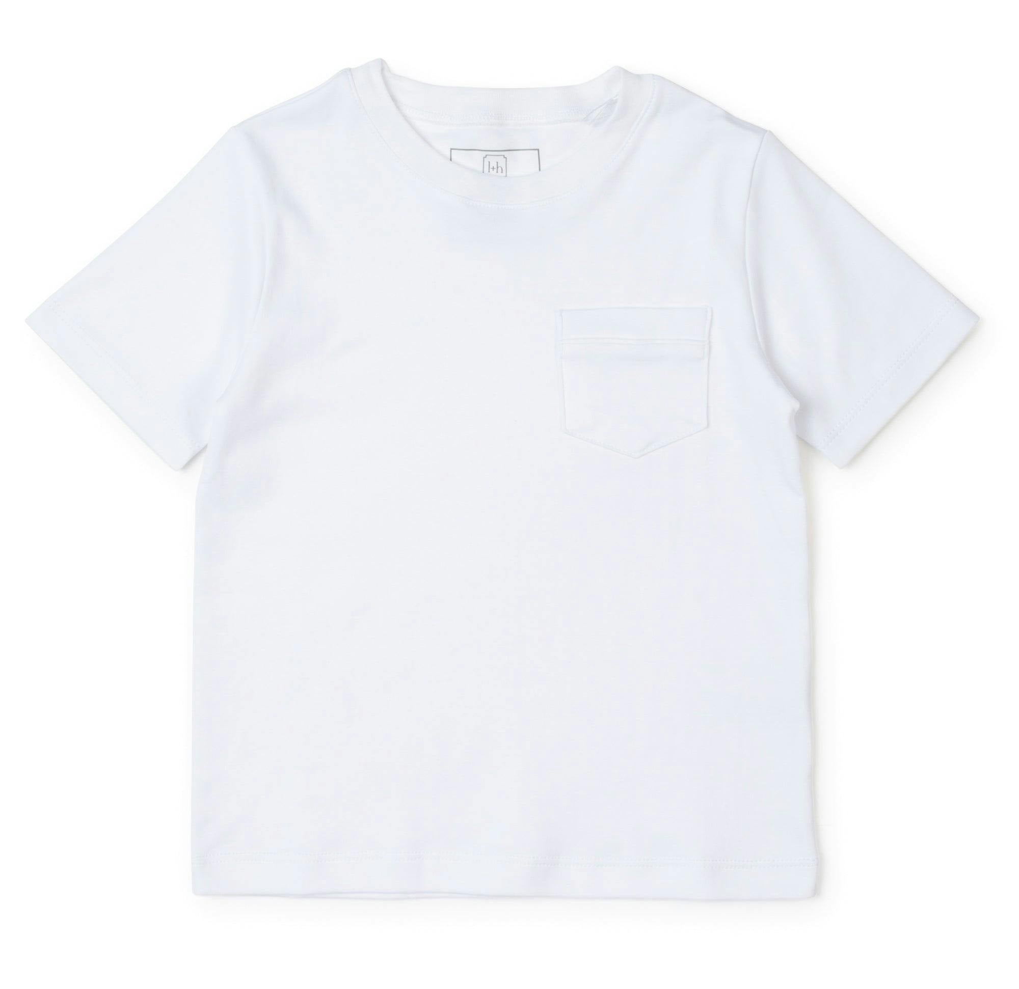 Charles Men's Shortsleeve Pocket Tshirt White