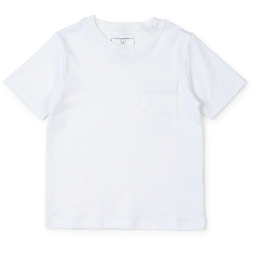 Charles Men's Shortsleeve Pocket Tshirt White