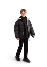 Black Quilted Puffer Jacket
